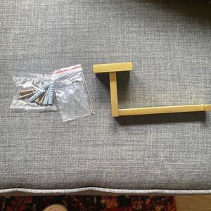 Brand new brushed gold metal toilet paper holder